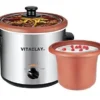 VitaClay 2-in-1 Stainless Steel Slow Cooker & Yogurt Maker & Clay Insert - 2 Qt