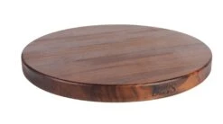 John Boos - 18" Round Cutting Board - Edge Grain – Walnut