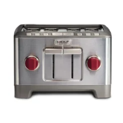Wolf Gourmet 4-Slice Toaster | Red Knobs