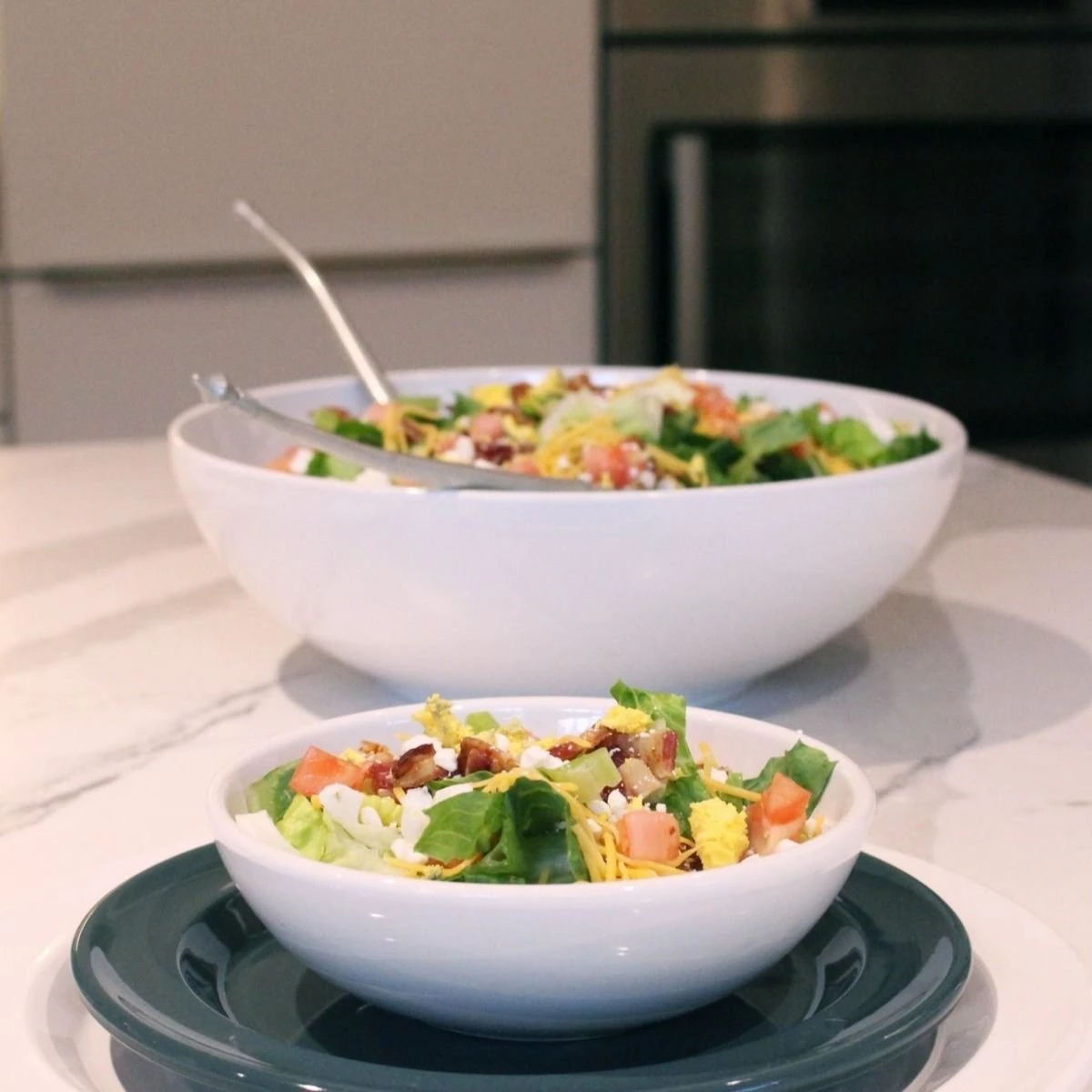 Emile Henry 6" X 2" Individual Salad Bowl | Charcoal 3 Emile Henry 6" X 2" Individual Salad Bowl | Charcoal - Image 3