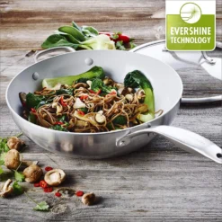 GreenPan Venice Pro Evershine 12" Wok With Lid -Kitchen Supplies wok life 2