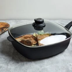 Swiss Diamond | XD Square Sauté Pan With Lid - 11" X 11" (5.3 Qt.) -Kitchen Supplies xdpan5